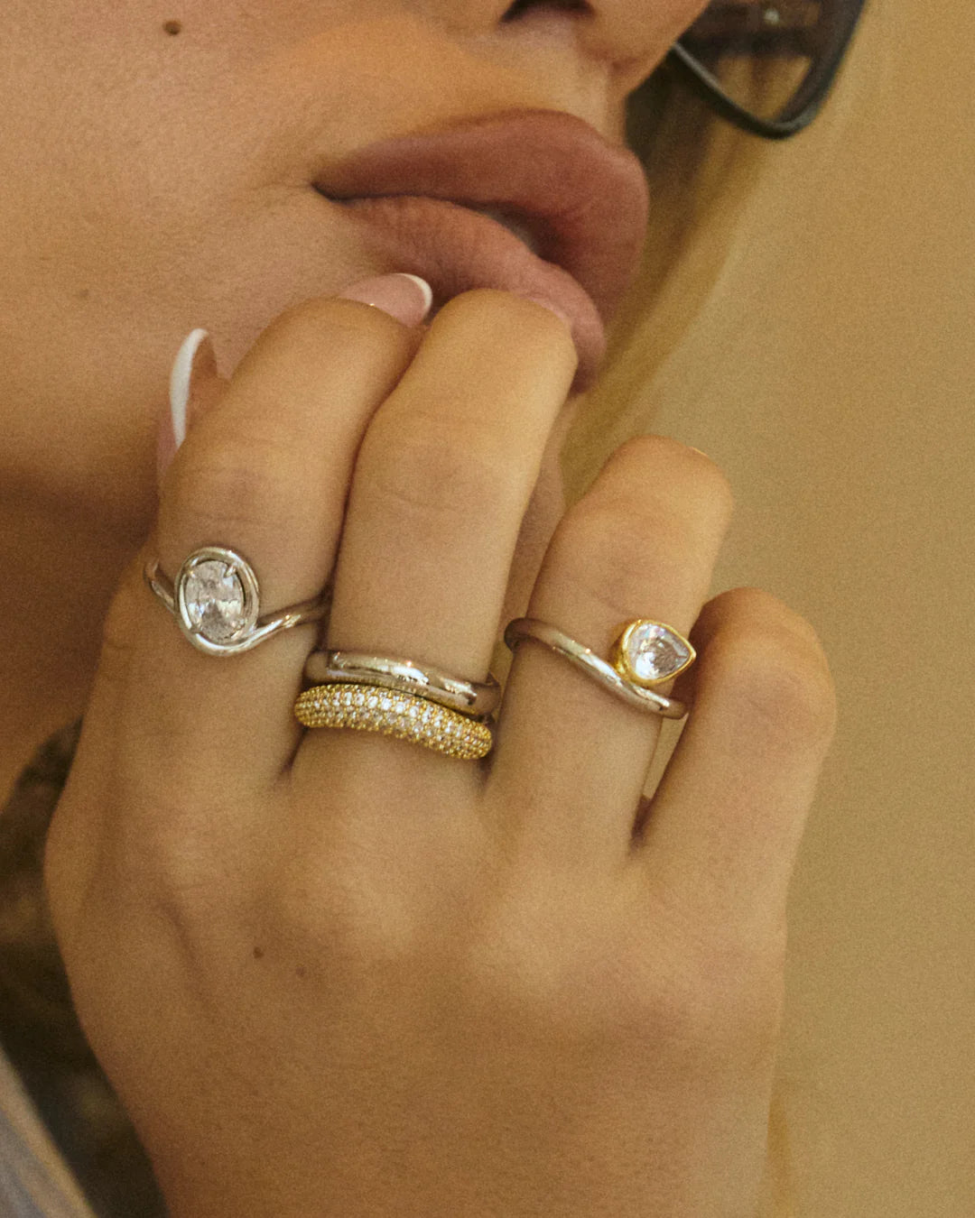 The Bianco Nero Statement Ring