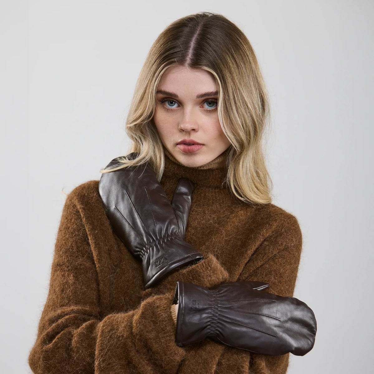 Emma | Leather Mittens