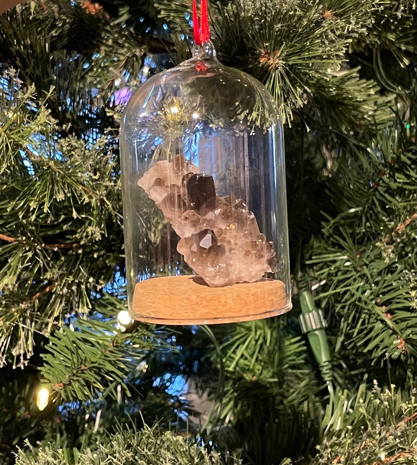 Smokey Quartz Christmas Ornament