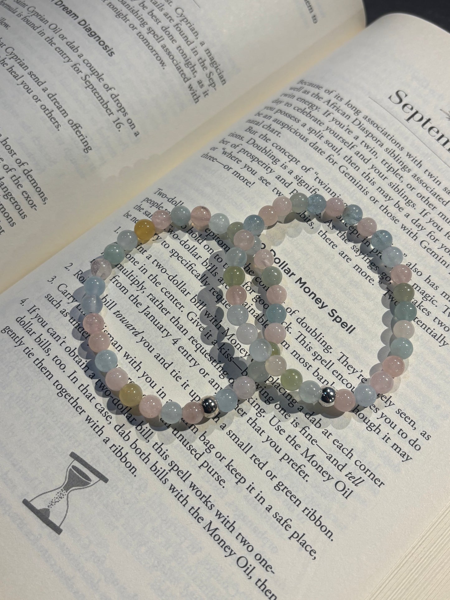 Morganite + Sterling Silver Bracelet