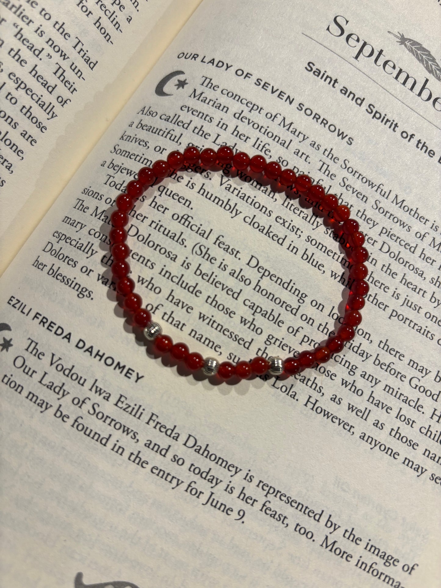 Carnelian + Sterling Silver Bracelet