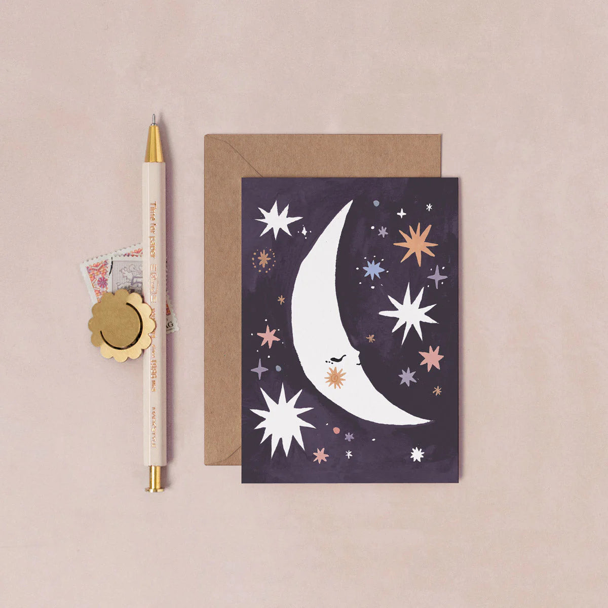 Snoozing Moon | Greeting Small Card