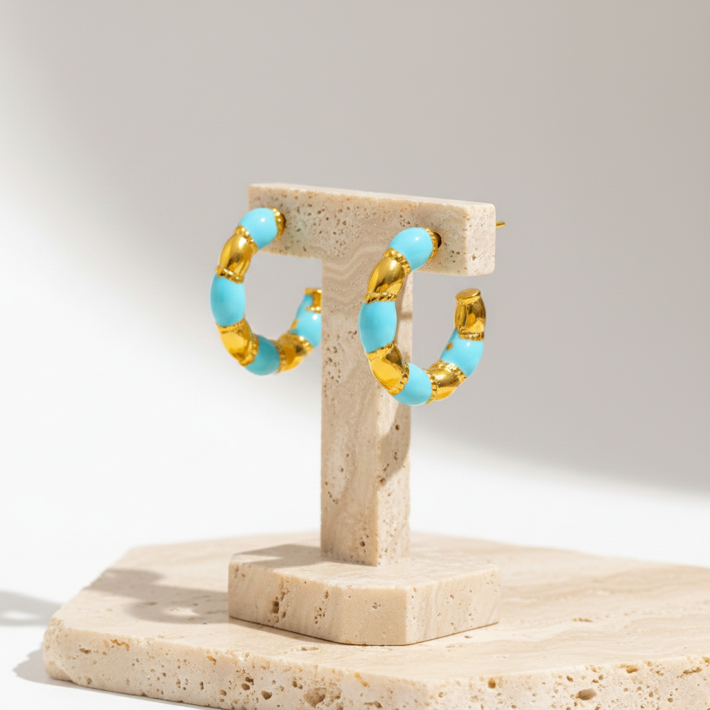 Seraphina | Enamel Hoops