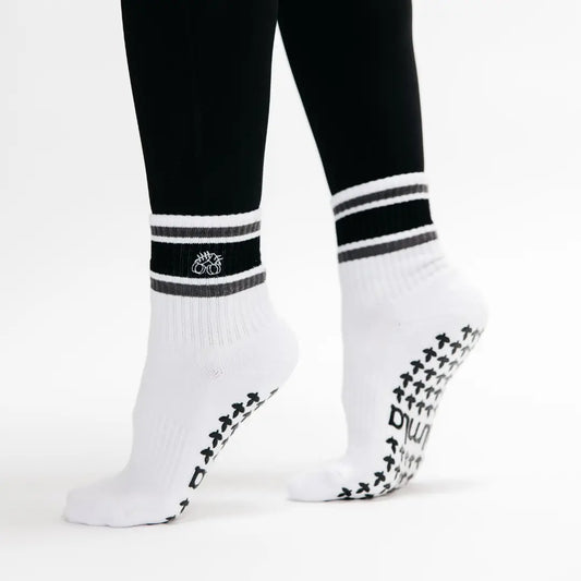 Striped Crew Grip Socks