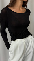Esme Cashmere Jersey Top
