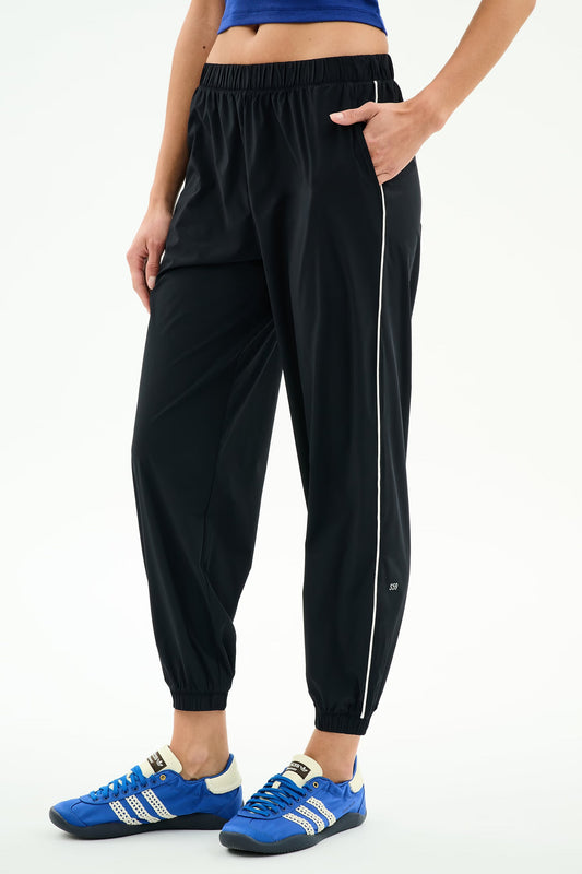 Megan Woven Nylon Joggers