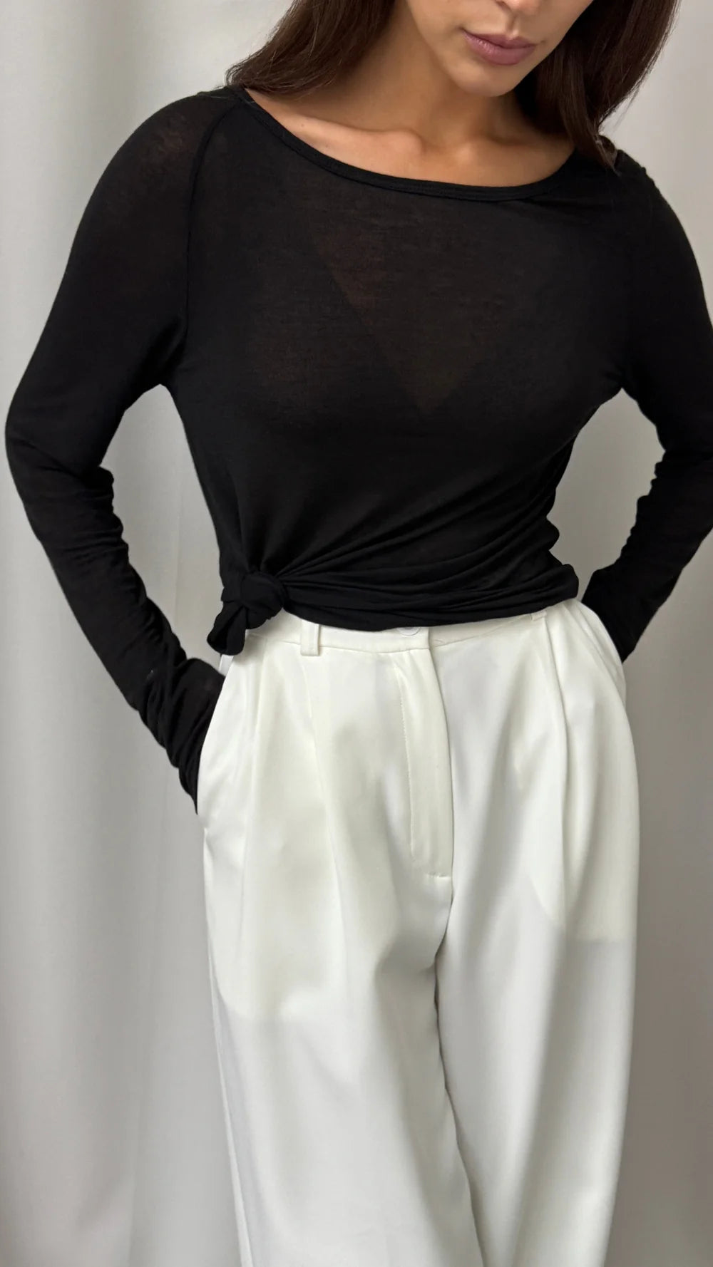 Esme Cashmere Jersey Top