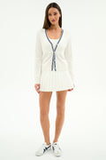 Shira Woven Pleated Skort
