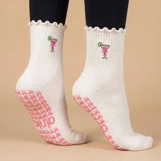 Cosmo | Pink Cosmopolitan Grip Socks