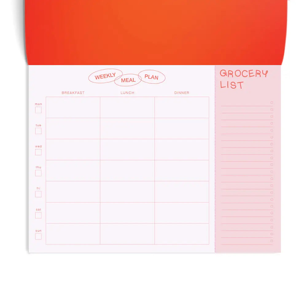 Weekly Meal Planner + Grocery List | Undated