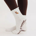 Corgi Embroidered Grip Socks