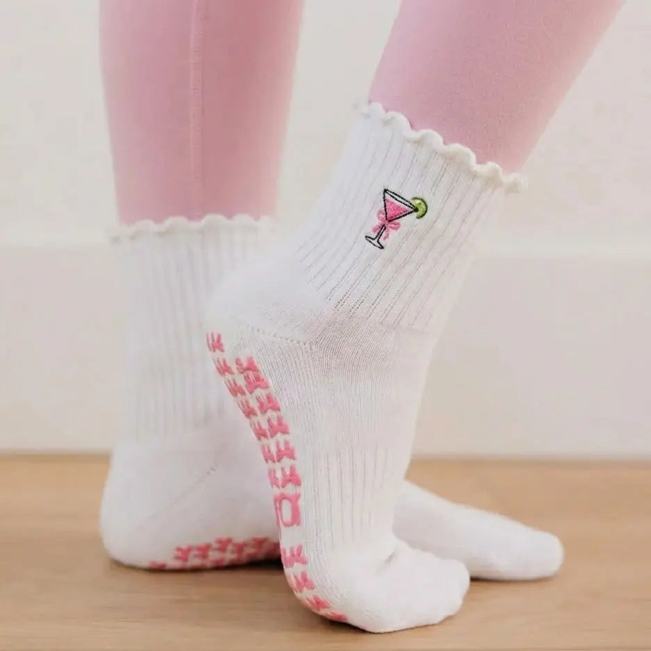 Cosmo | Pink Cosmopolitan Grip Socks