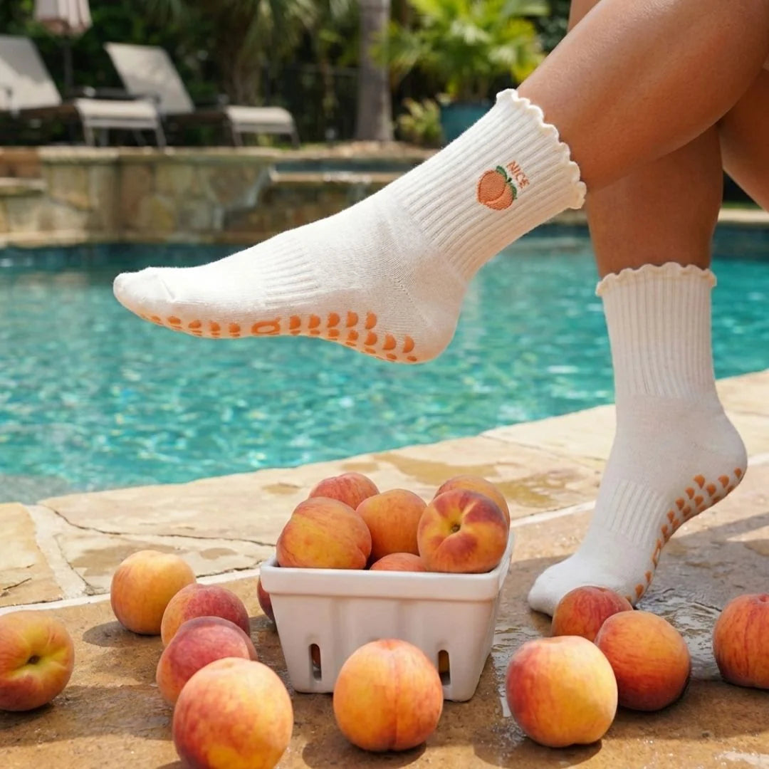 Nice Peach | Grip Socks