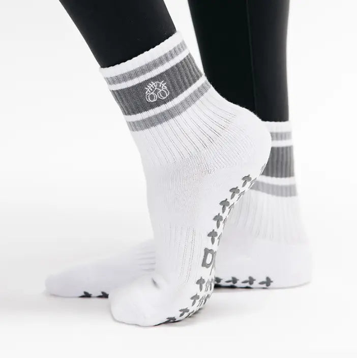 Striped Crew Grip Socks