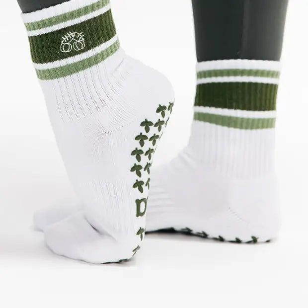 Striped Crew Grip Socks