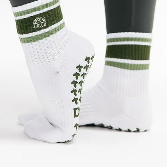 Striped Crew Grip Socks