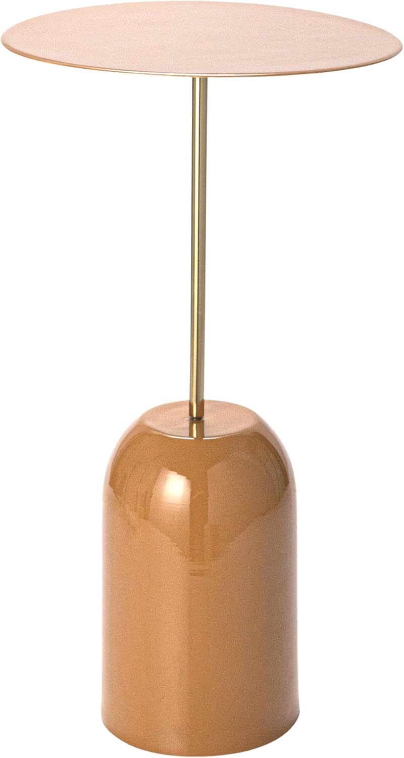 Round Enameled Metal Table