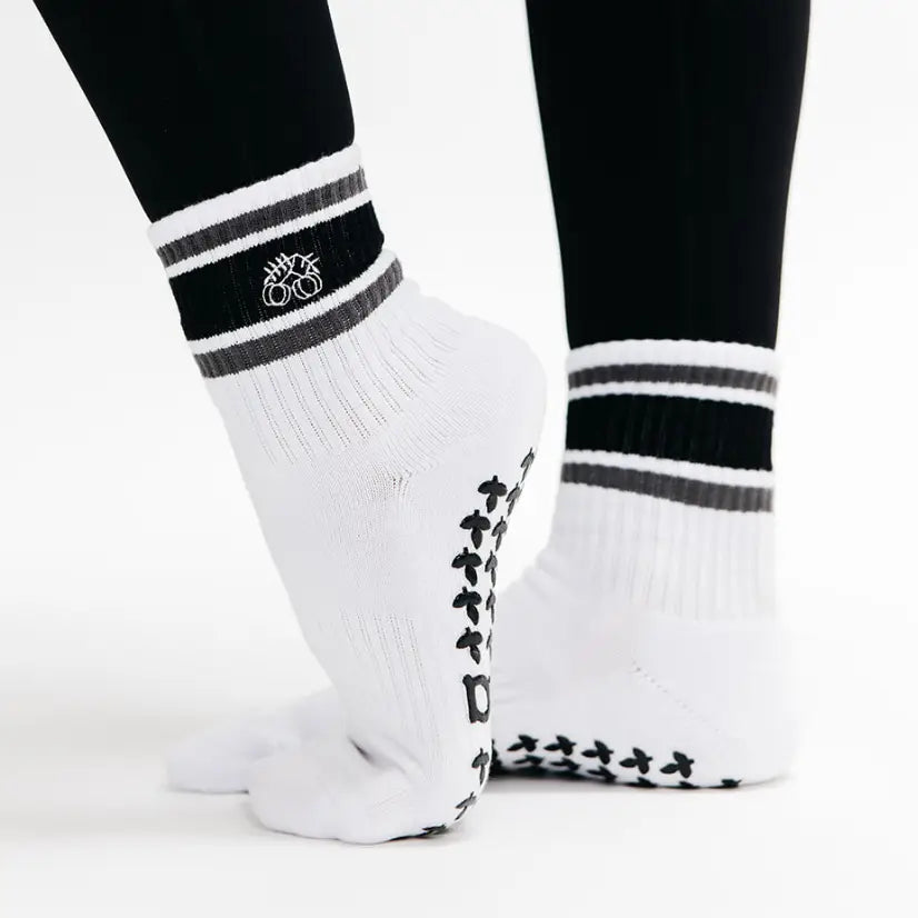 Striped Crew Grip Socks