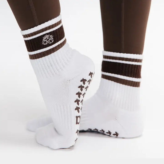 Striped Crew Grip Socks