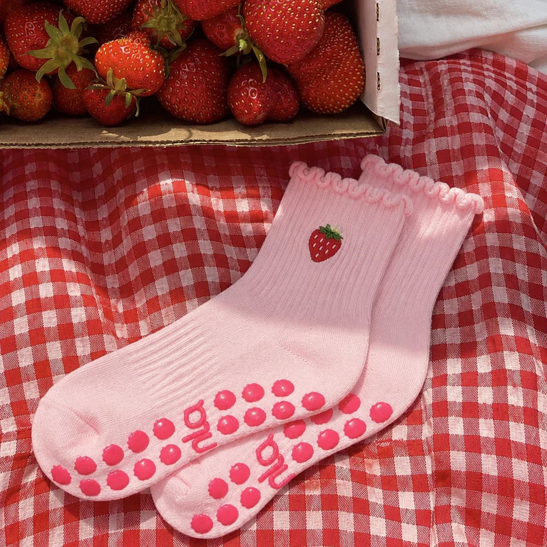 The Strawberry Grip Socks