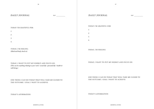 Mindful Living | Journal