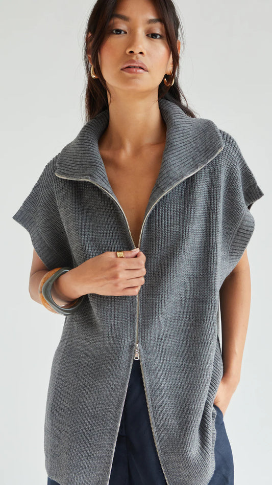 Millie | Sleeveless Knit Cardigan