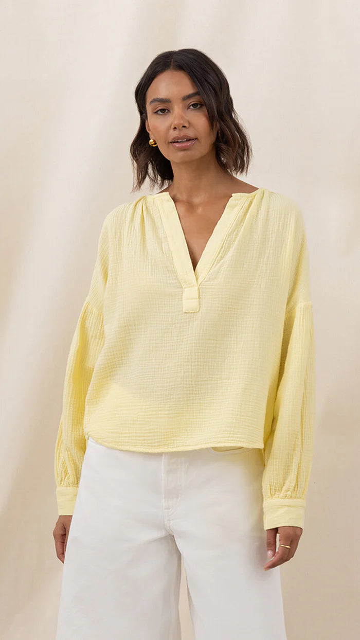 Peach | Cotton Gauze Shirt