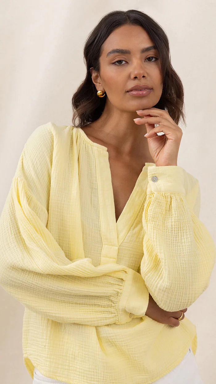 Peach | Cotton Gauze Shirt