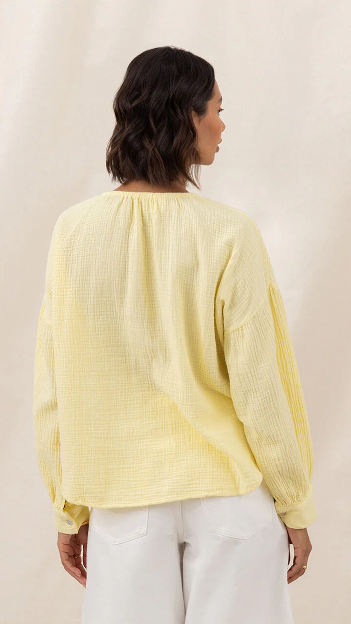 Peach | Cotton Gauze Shirt