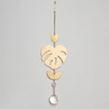 Suncatcher | Monstera Leaf & Rose Quartz