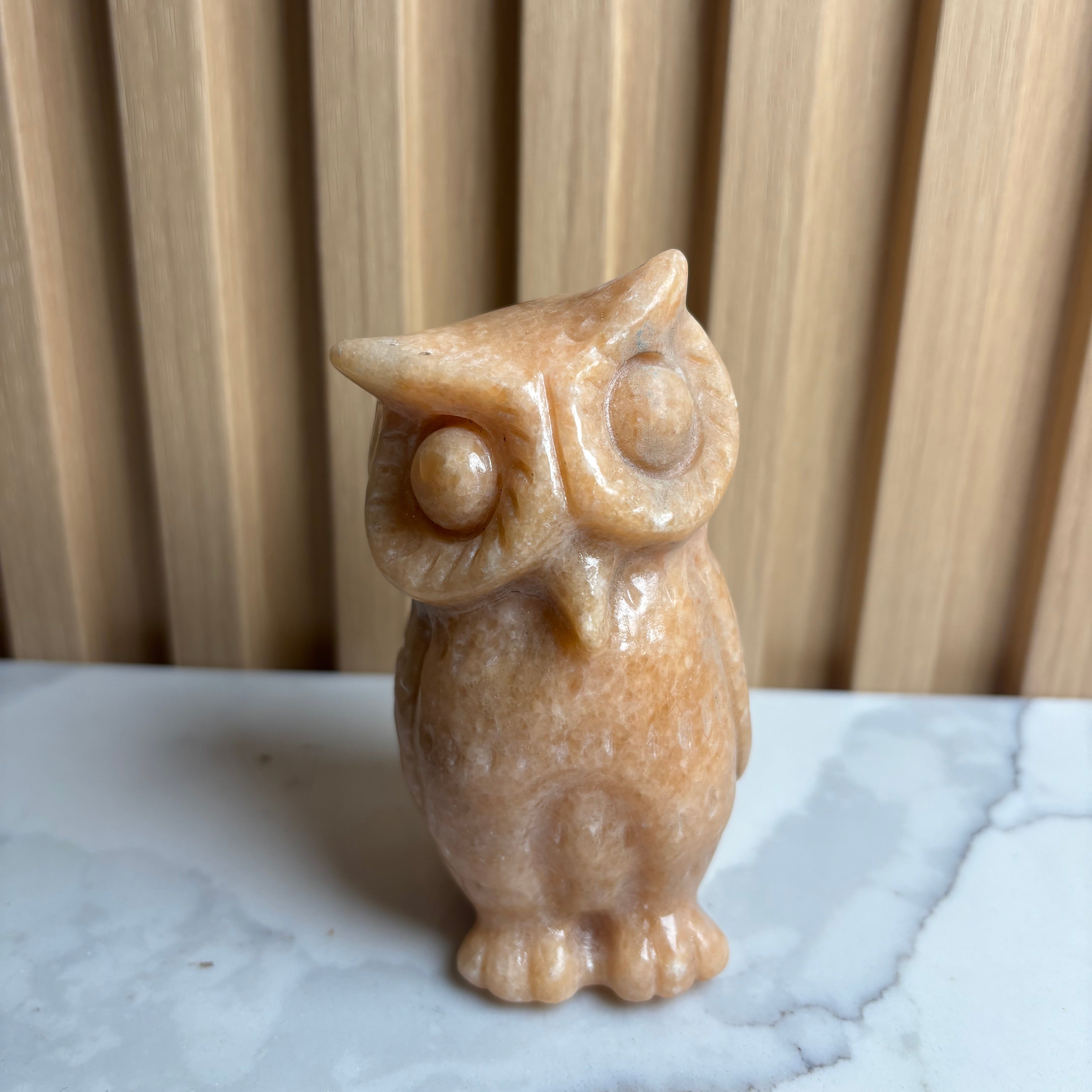 Sunstone Owl Carving