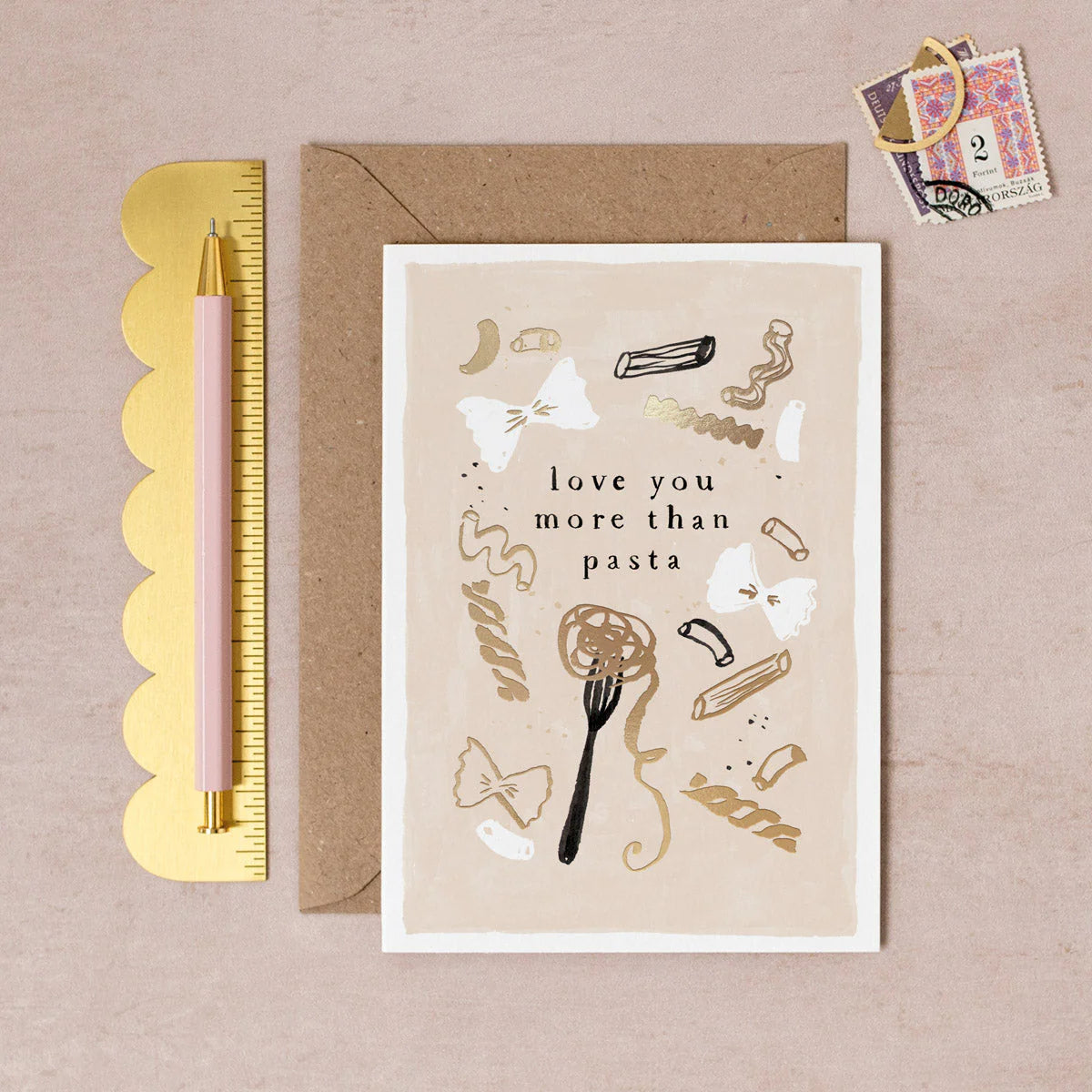 Love you More Than Pasta | Greeting Card
