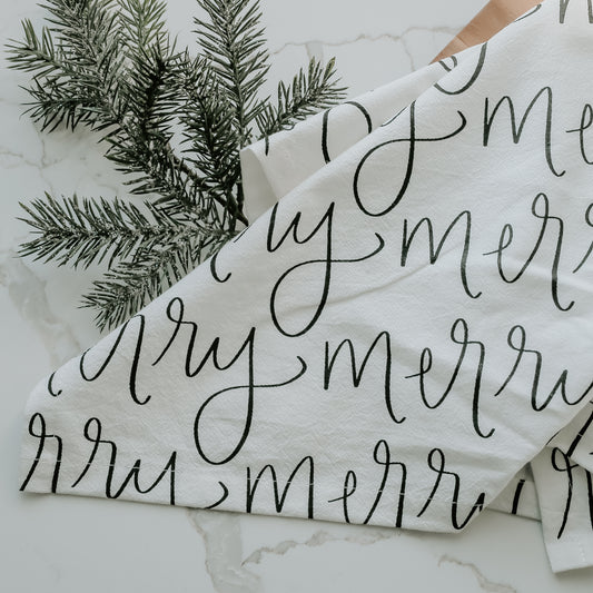 Merry | Tea Towel