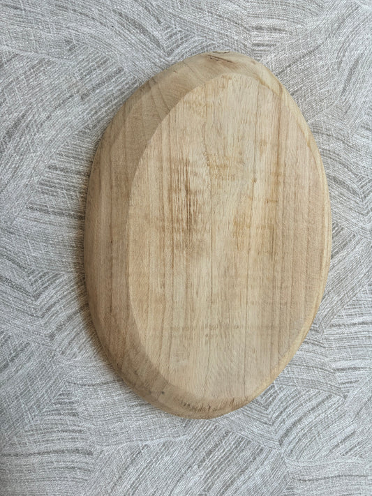Oval Wooden Bowl