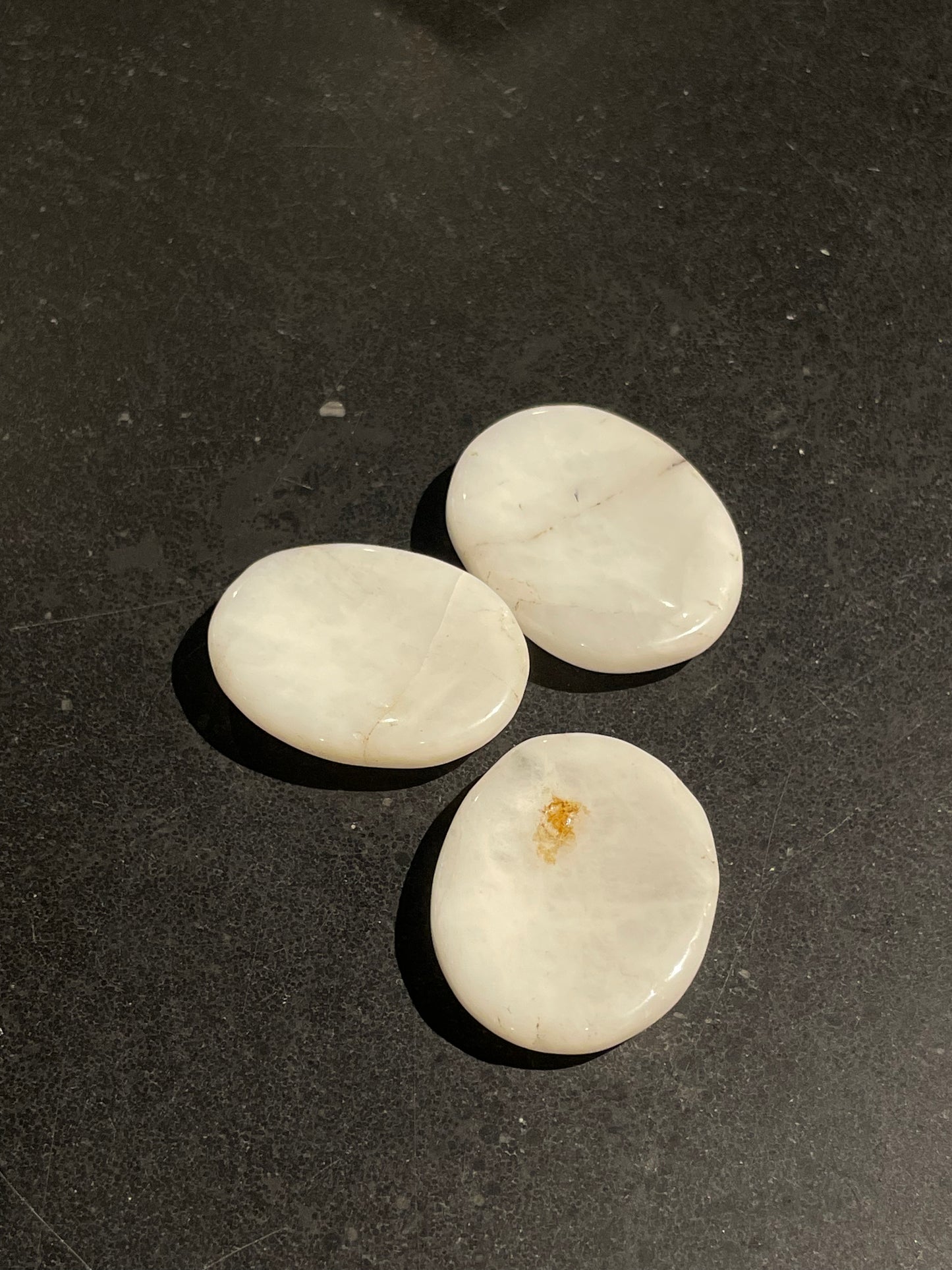White Agate Worry Stone