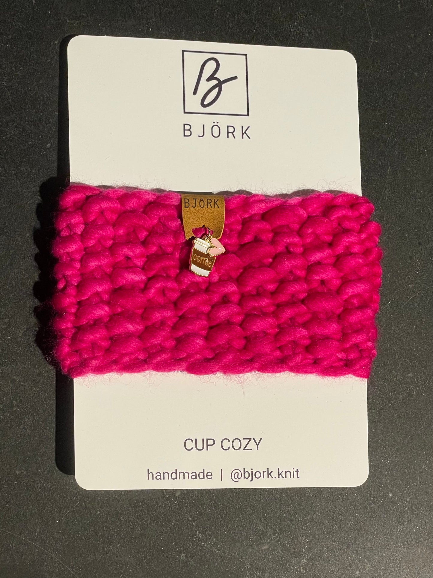 Hand Knit Cup Cozy