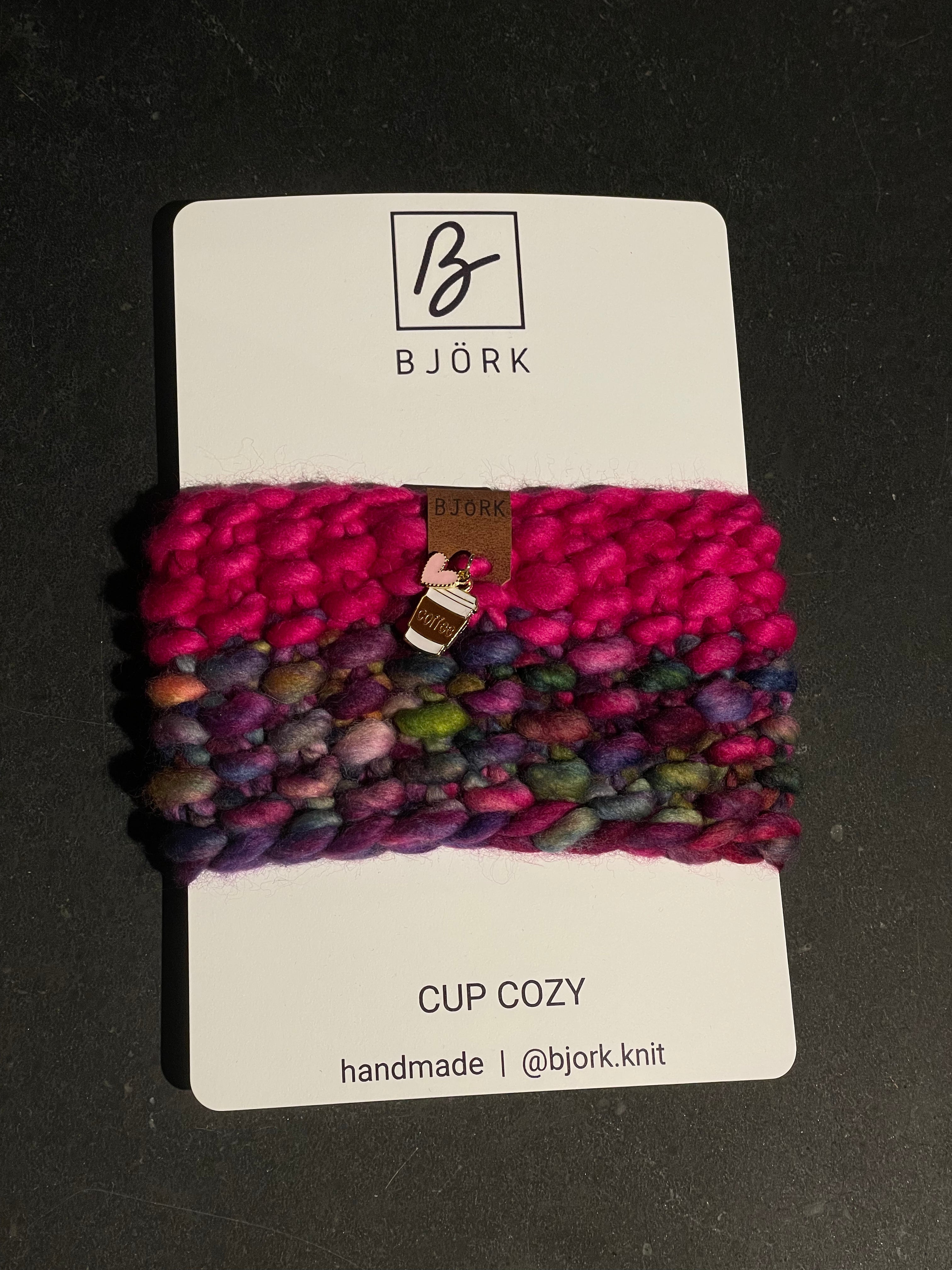Hand Knit Cup Cozy