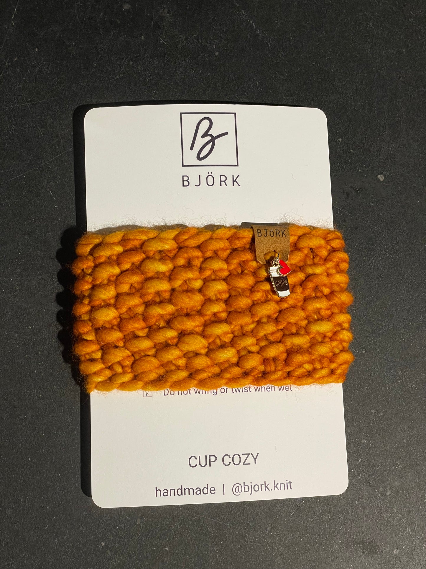 Hand Knit Cup Cozy