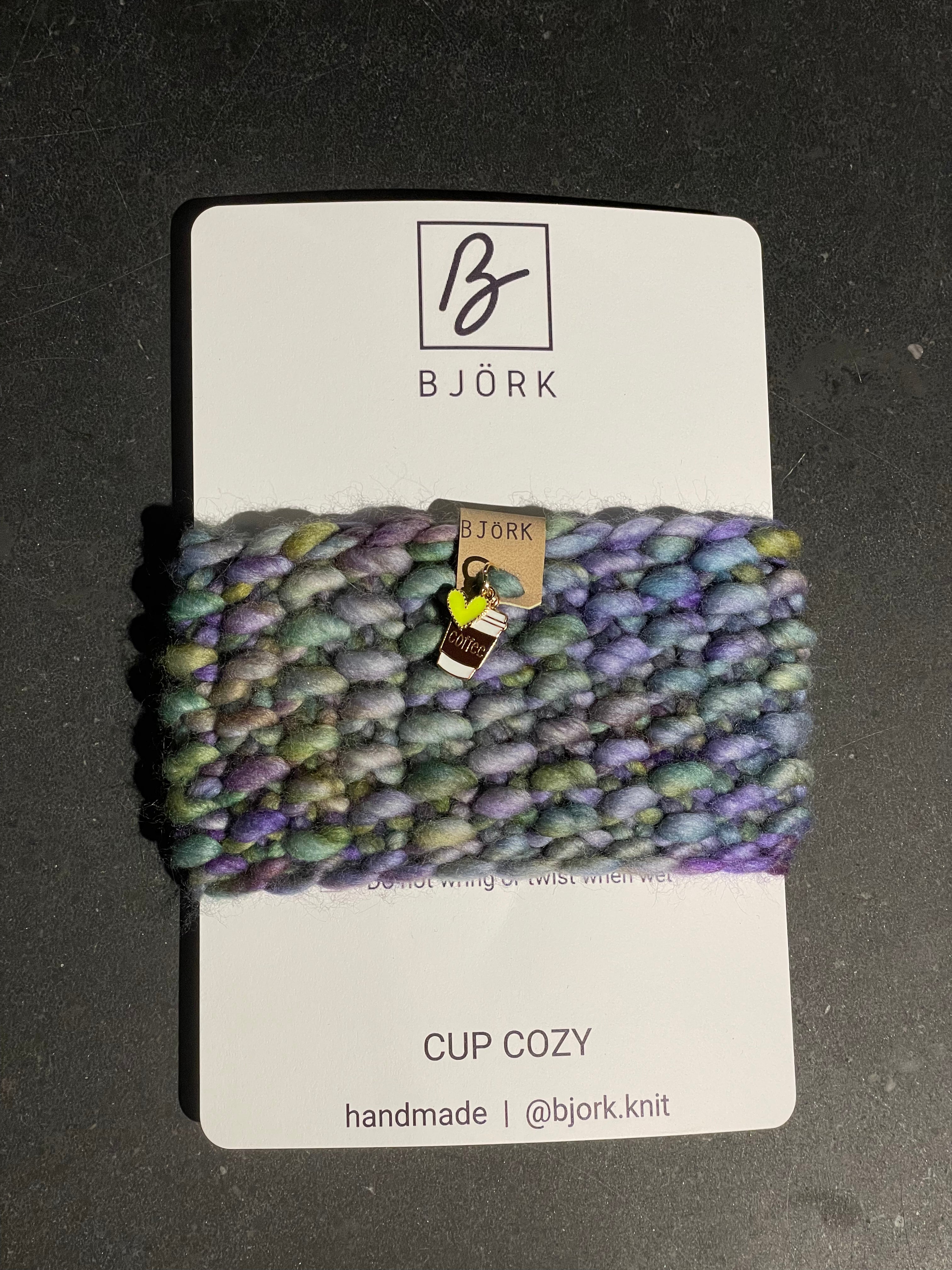 Hand Knit Cup Cozy
