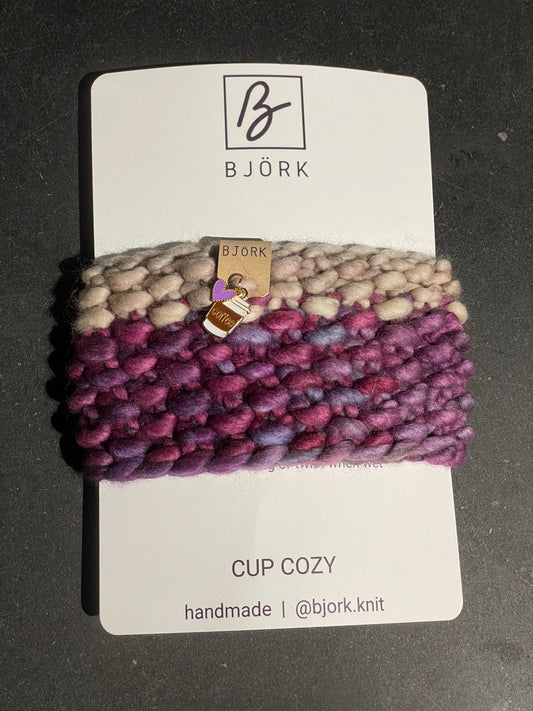 Hand Knit Cup Cozy