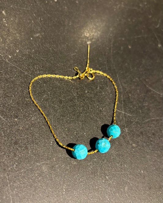 Skye | Turqouise + Gold Bracelet