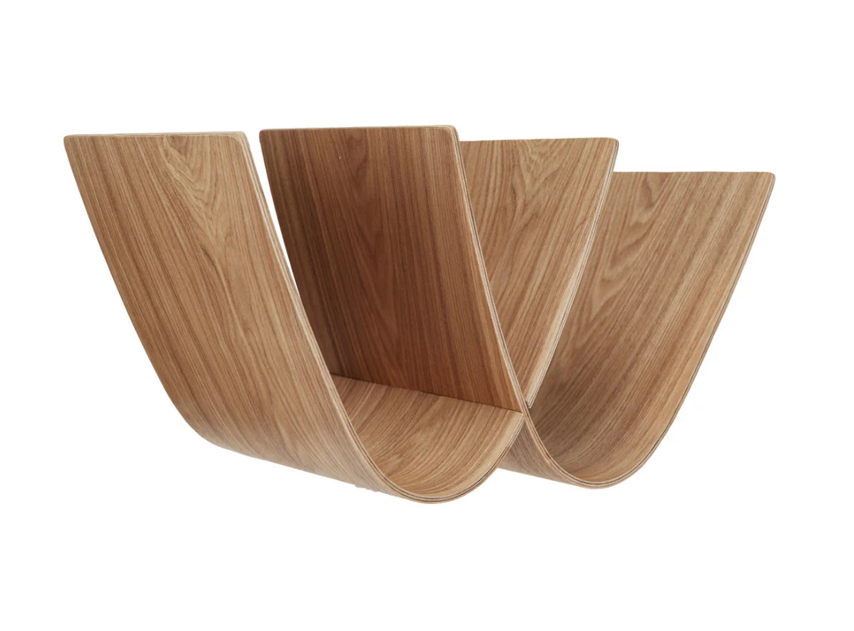 Oak Wood Magazine Rack