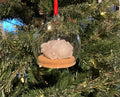 White Calcite Christmas Ornament