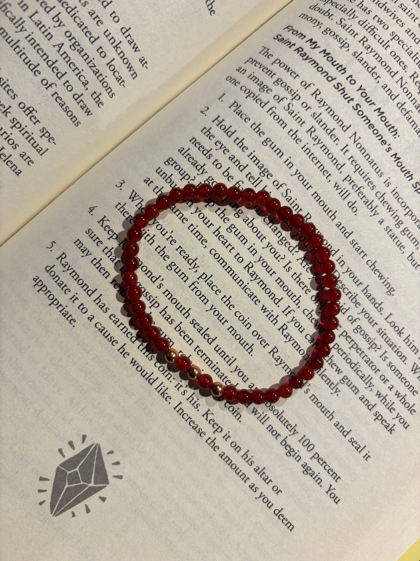 Carnelian + Rosegold Bracelet