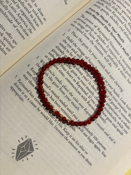Carnelian + Rosegold Bracelet