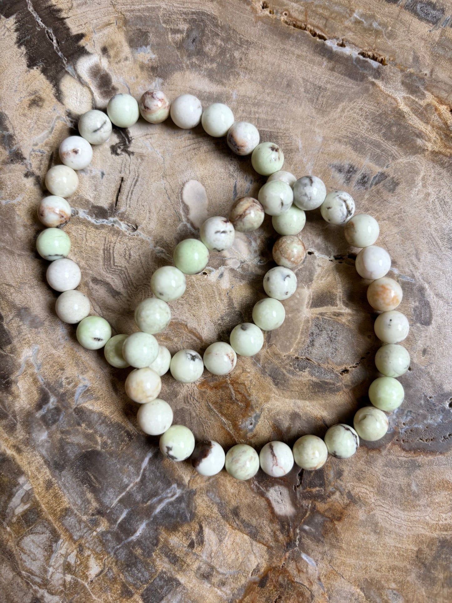 Lime Chrysoprase | Crystal Beaded Bracelet