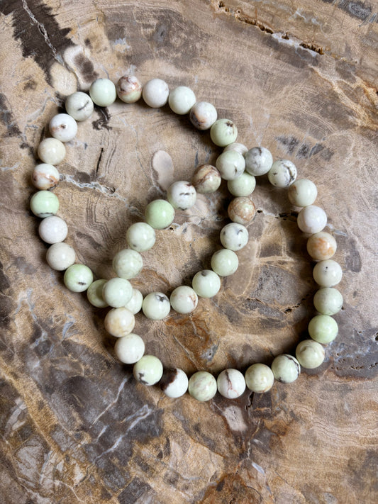 Lime Chrysoprase | Crystal Beaded Bracelet