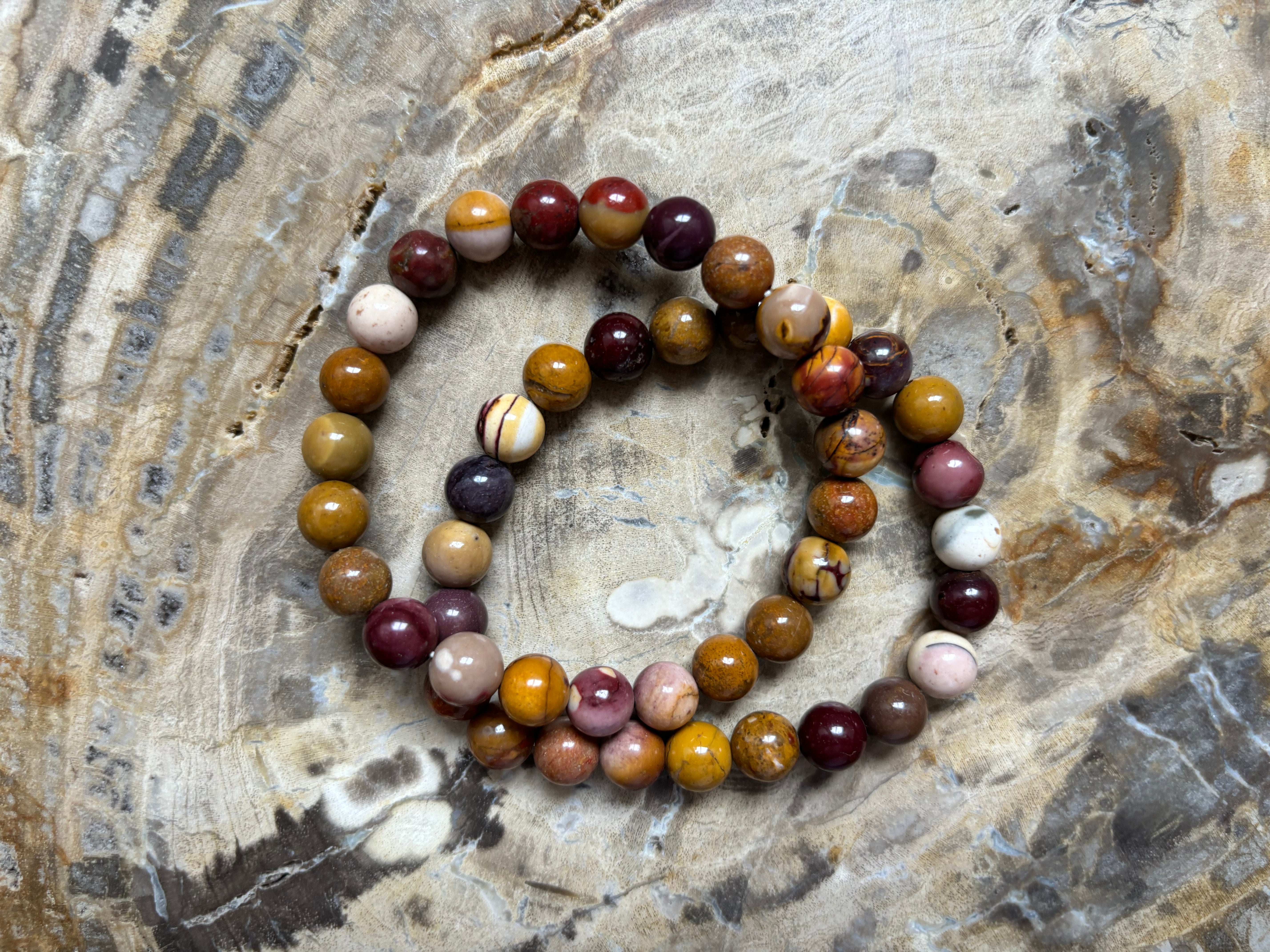 Mookaite Jasper | Beaded Bracelet