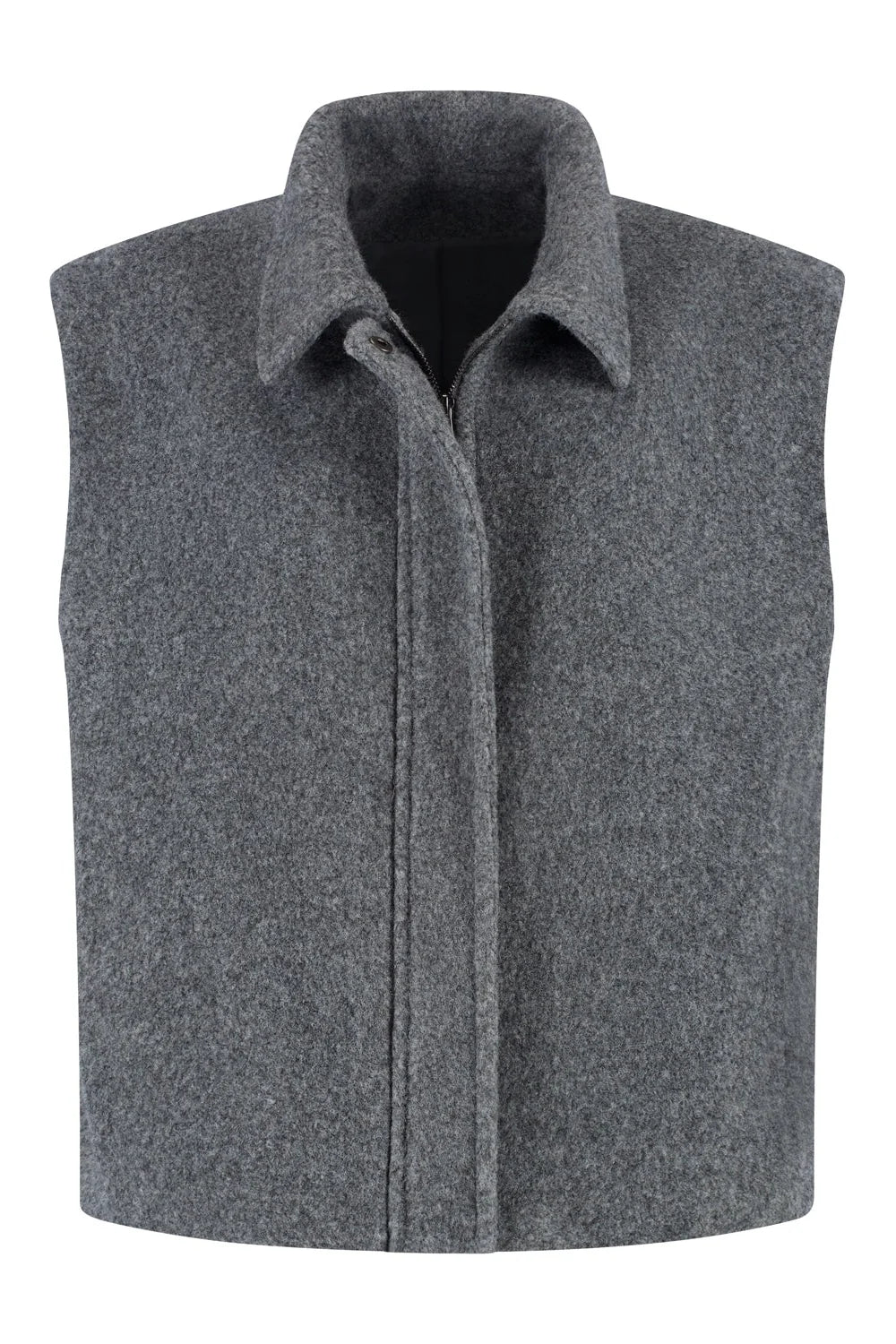 Jolie | Wool Zip Up Vest