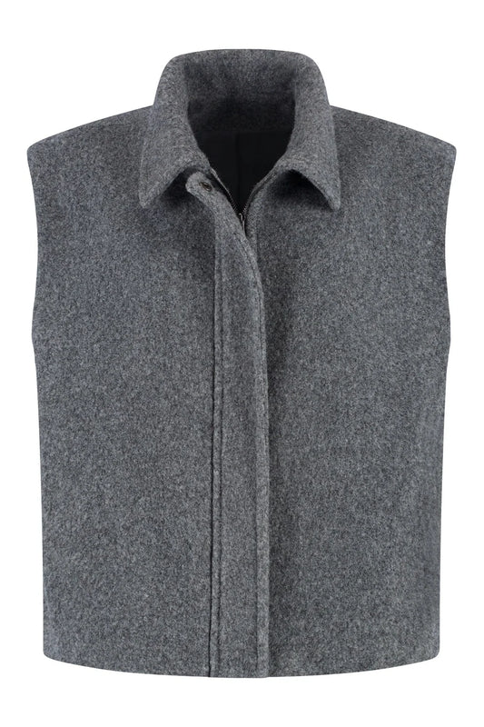 Jolie | Wool Zip Up Vest